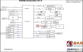 Asus X505BP Rev 2.0华硕笔记本主板图纸