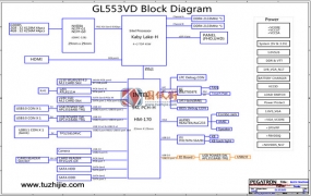 ASUS ZX53V FX53VD GL553VD REV R2.0飞行堡垒笔记本电脑主板原理图
