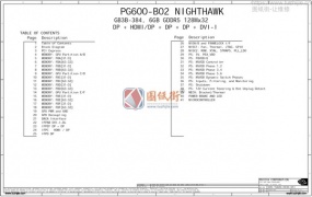 GALAXY PG600-B02 NIGHTHAWK 600-1G600-0030-QS1影驰显卡电路图