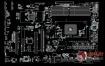Asus Prime B350-PLUS REV1.05华硕台式电脑主板点位图