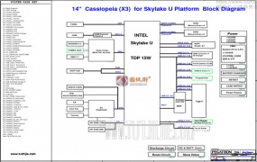 Acer Swift 3 SF314-51 X349-M CA4DB Cassiopeia (X3) Skylake U R20 20160711宏基笔记本电脑主板电路图
