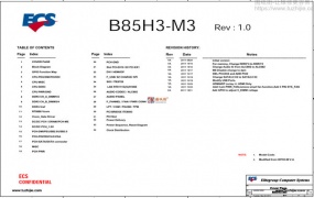 ECS B85H3-M3 Rev v1.0 精英台式电脑主板图纸