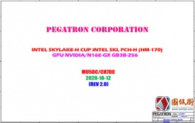 Acer Predator 17 G9-793 Pegatron MU5DC CH7DC REV 2.0 宏基掠夺者笔记本电脑主板电路图