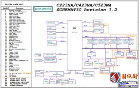 Asus Chromebook HD C223NA/C423NA/C523NA Rev 1.2华硕笔记本电脑主板电路原理图纸