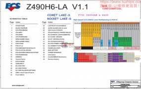 Lenovo Legion T7-34IMZ05 ECS Z490H6-LA V1.1 联想拯救者台式电脑主板电路图