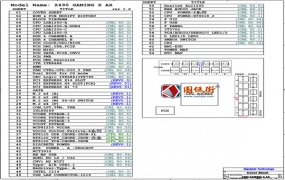 GIGABYTE Z490 GAMING X AX REV1.0 1.08技嘉电脑主板维修原理图合集