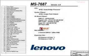 Lenovo ThinkCentre M71e IH61M Ver 1.0 2.0 4.2联想主板原理图合集