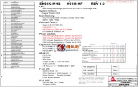 BIOSTAR H61MGP H61M-HF EH61K-MHS HIFI H61S3 IH614-MHS IH613-MHS IH61MC-Q3映泰电脑主板原理图合集
