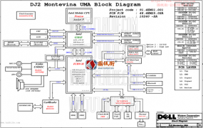 DELL N5030 DJ2 Montevina UMA MV MB 10240-SA REV X00戴尔笔记本主板维修电路图