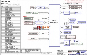 Acer Aspire ZC-606 Pegatron IAXBT-BL Rev R1.01(1.02)宏基一体机电脑主板线路图纸